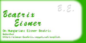 beatrix eisner business card